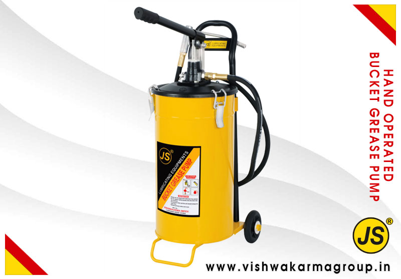 Hand Operated Bucket Grease Pump Lubricating Equipments manufacturers exporters in India Punjab Ludhiana